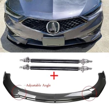 Carbon Fiber Style Front Bumper Lip Chin Spoiler For Acura Integra Body Kits