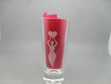 Deva Designs Artisan Etched tall shot glass Spirit of Love 