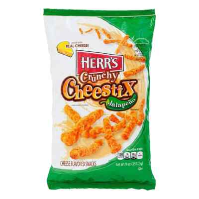 Herr's Crunchy CheestiX Jalapeño Flavored Snacks (8 x 227 g.)