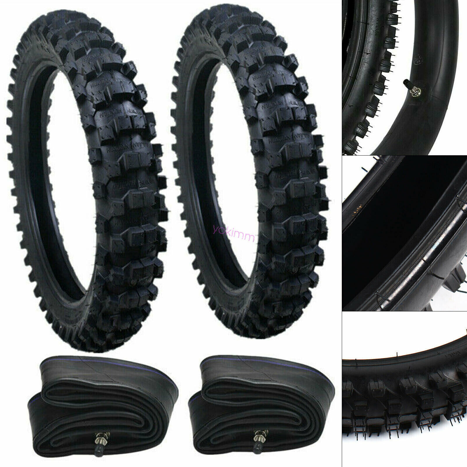 Front Rear Tire Tube Set For Dirt Pit Bike 70/100-19 90/100-16 For Honda CRF150F