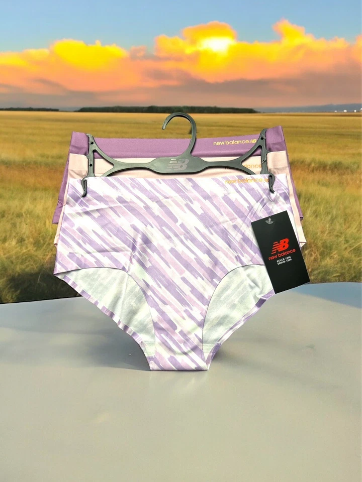 NEW BALANCE Women's No Show Seamless Mid-Rise Panties~3 Pck Multicolor~ALL SIZES - Image 2 of 4