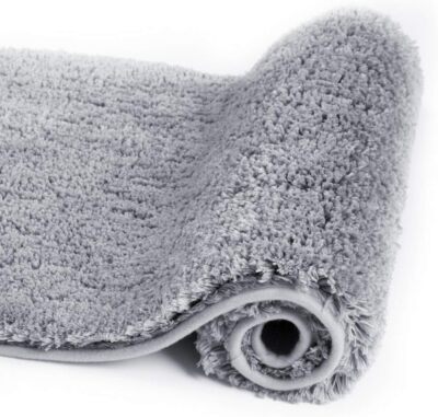 Walensee Bathroom Rug, Non Slip Bath Mat (16 x 24, Grey) 16'' x 24'', Grey 