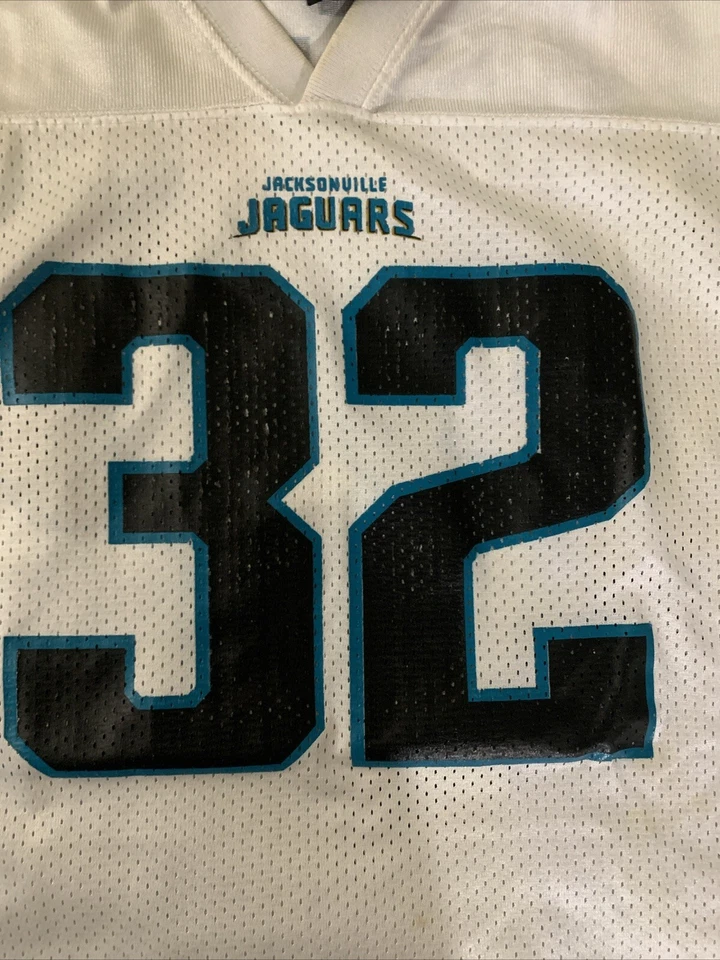 锐步杰克逊维尔美洲虎 #32 莫里斯·琼斯-德鲁青年 XL 18-20 球衣 — 第 4/4 张图片