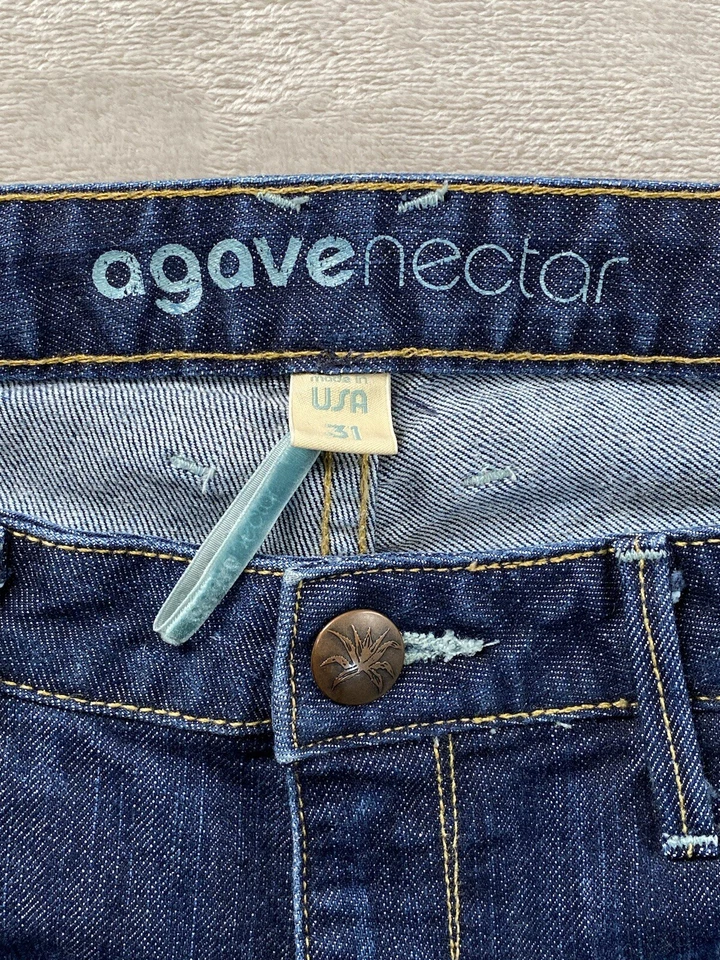 Pantalones de mezclilla para mujer Agave Nectar 31 (actual 34x28) relax rectos Athena Flex EE. UU. Foto 2 de 4