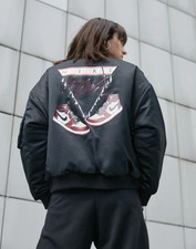 Nwt $250 Jordan Flight Renegade Oversized Bomber Jacket S