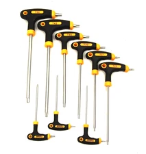 9PC T-Handle Torx Star Key Wrench Set Tamper Torx 2 Drive Ends 261609
