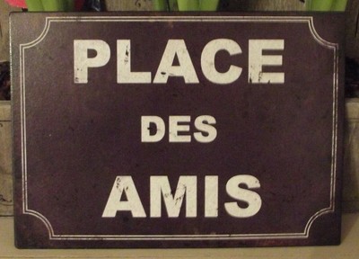 Plaque Décorative « Place Des Assoiffés » | Dimensions 15x21 Cm | Marque Antic Line