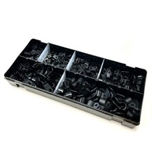 Nylon P Clip Assortment Selection Box 3.2mm - 12.7mm Sizes - 300 Pieces