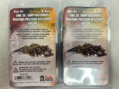 LOT OF 20 Tandy Leather Line 20 Snap & Setter Kit 3630-00