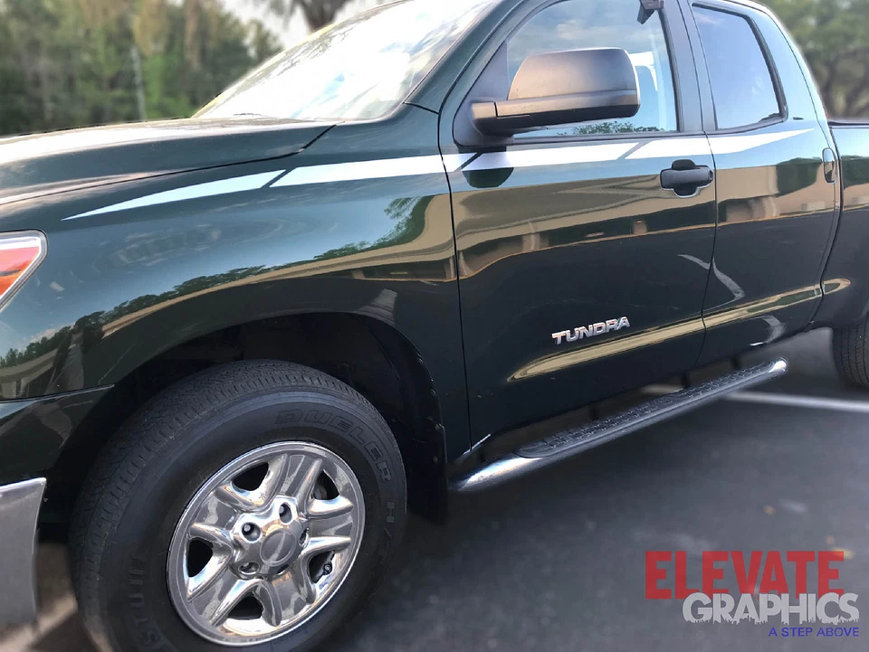 Calcomanías adhesivas de vinilo gráficas rayas laterales aguijón 2007-2021 para Toyota Tundra Foto 4 de 4