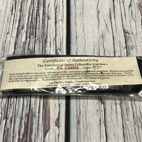 Vintage 1992 Bill Clinton Presidential Watch Impeachment Monica Gag Vintage 1992 Bill Clinton Presidential Watch Impeachment Monica Gag