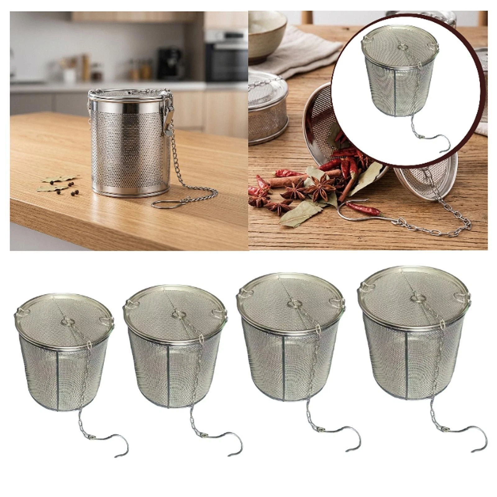 Mesh Tea Strainer Infuser Filter Accessory Multifunctional Useful Seasoning
