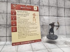 D D Miniature Medusa Archer  37 Night Below NIB W/Card Dungeons  Dragons
