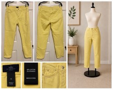 NYDJ Yellow Skinny Ankle Jeans Women’s Size 6 Stretch 5-Pocket Made in USA