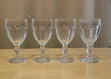 Vintage Libby Gibraltar Duratuff Clear Water Goblets