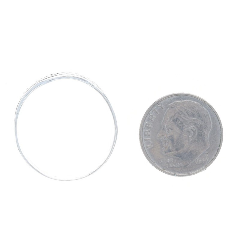 Sterling Silver Wavy Zig Zag Dot Statement Band -… - image 7