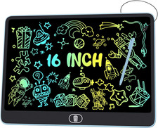 16 Inch LCD Writing Tablet for Kids Upgraded , High Brightness Colorful Doodle