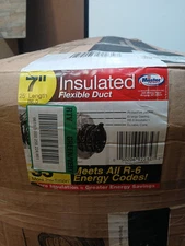 Master Flow 7"X 25' Insulated Flexible Duct