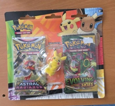 Pokémon Back To School Eraser Set Evolving Skies Booster Pack Pikachu TCG