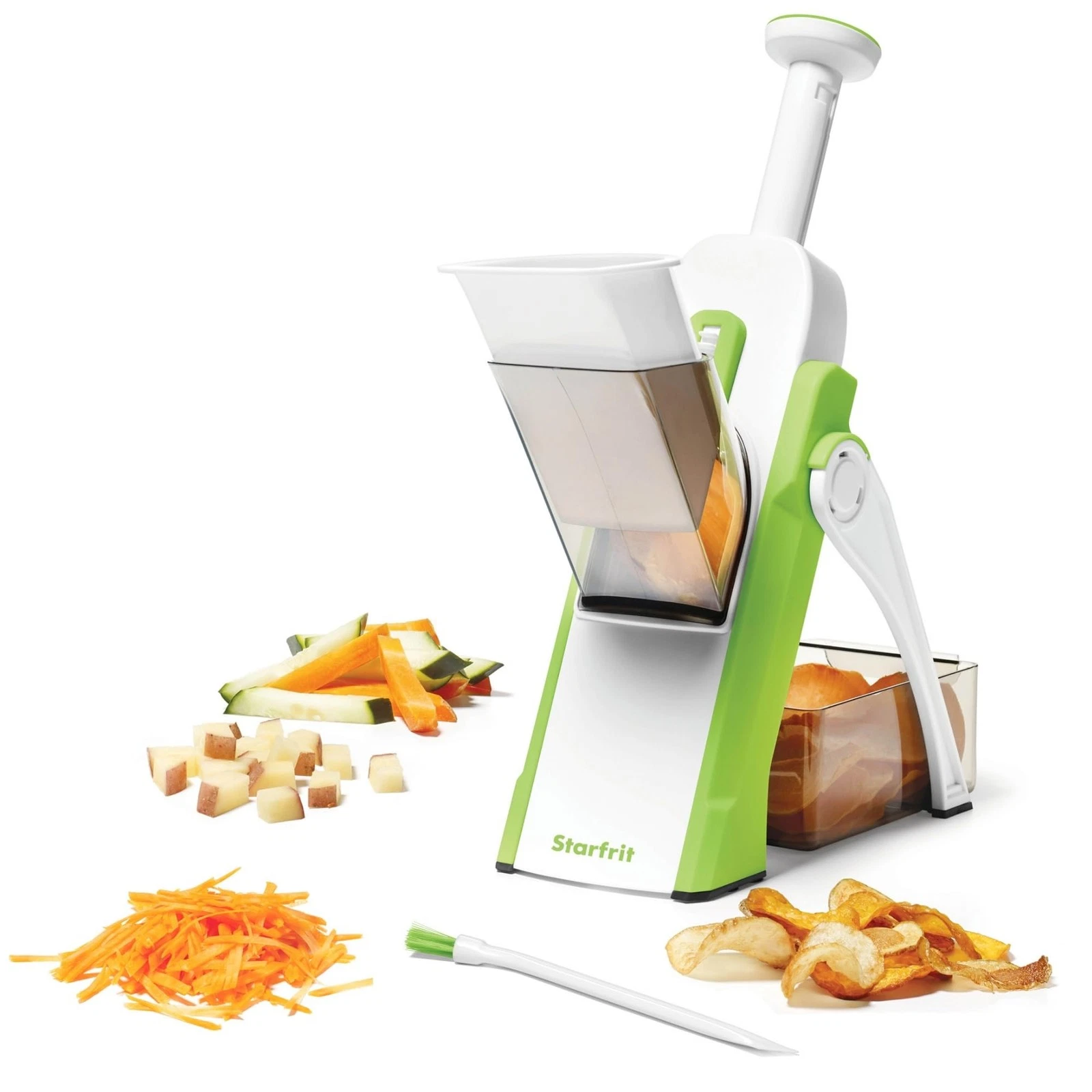 Pump'n'Slice - Vertical Mandoline, Food Chopper, Slicer - Precision Adjustabl...
