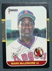 California Angels Mark McLemore Autogramm signed 1987 Donruss Baseball Karte -