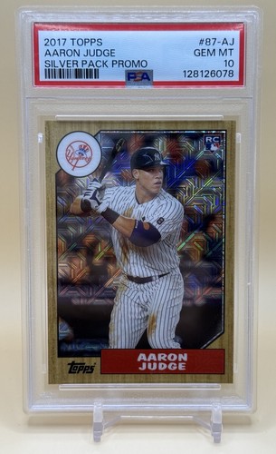 2017 Topps Silver Pack 1987 Chrome Aaron Judge Rookie Graded PSA 10 Gem Mint RC