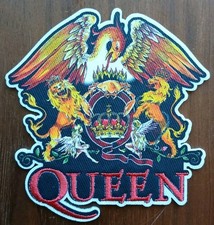 Queen Color Crest Patch Lion Winged Freddie Mercury Rock Sublimated Iron On