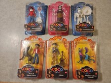 Disney Coco Mattel Figures 6 Lot: Miguel Hector Ernesto Imelda Dante Alebrije