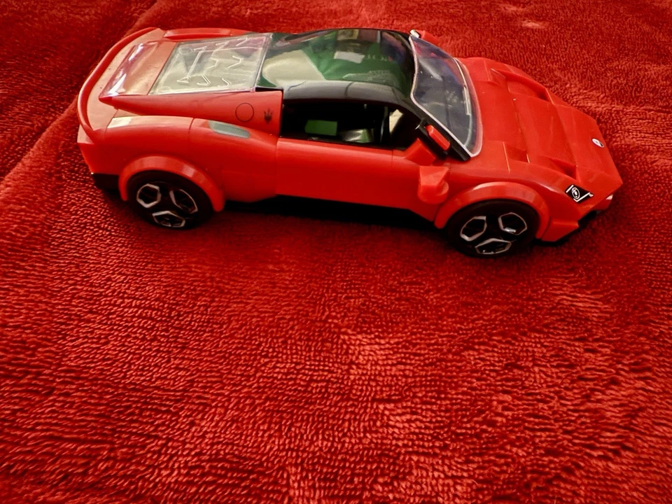 Maserati MC20 Mattel Brick Shop Hot Wheels USED BOX, LEGO CAR, MANUAL ONLY - Image 4 of 4