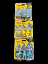 Cyberpunk 2077 Mini Figures Lot of 9 Figures (Qty 3 Three Pack Sets) MONOS New