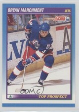 1991-92 Score Canadian Top Prospect Bryan Marchment #344 1dm1
