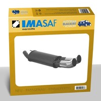 Imasaf Auspuff Sportauspuff für VW Golf III Limo 2.0 GTI 16V/2.8 VR6 2X90Mm DTM