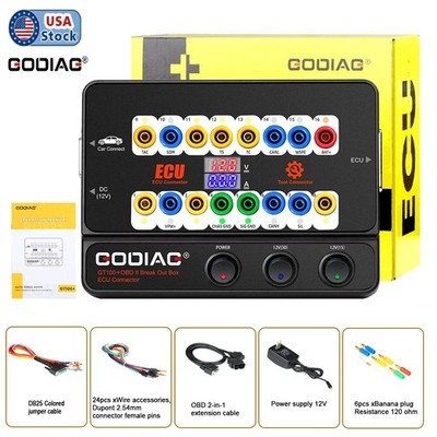 GODIAG GT100+ GT100 Pro OBDII Breakout Box  E-C-U Connection Easy to Use US