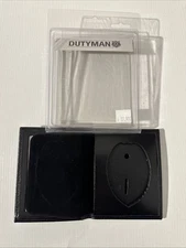 DUTYMAN HIDDEN BADGE & ID HOLDER BIFOLD LEATHER WALLET SHIELD W25 CUT 25 NEW!