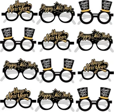 KatchOn, Happy New Year Glasses 2026 - Pack of 12 | Years Eve Glasses,... 