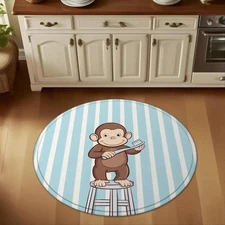 [1 Flannel Floor Mat,Science Experiment Show Theme,Year of the Monkey Festival M