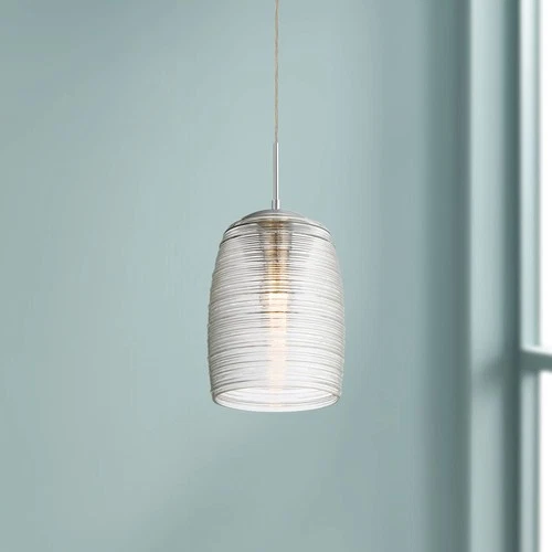 Quoizel Rebound 9" Wide Polished Chrome Modern Mini Pendant - Picture 1 of 6