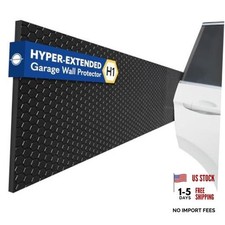 H1 Garage Wall Protector Car Door Wall Protector - Tool-Free - 2 Pack - Black
