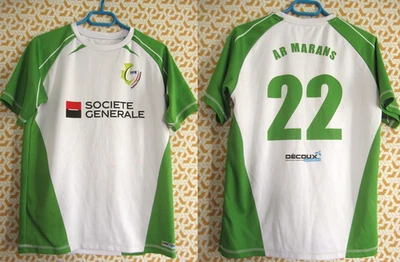 Maillot Rugby AR Marans porté #22 Société Générale Decoux vintage Homme - L - Photo 1/4