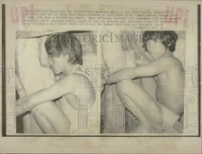 1973 Press Photo Two Men Trapped for 19 Days Philippines - RSG50459