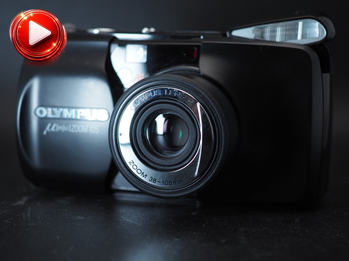 中古 OLYMPUS μ[mju:] ZOOM 105 フィルムカメラ OLYMPUS μ mju ZOOM 105 Black 35mm Film Camera From JAPAN #J374 | eBay