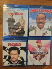 Lot of 4 Blu-ray/DVD Kids Movies Good Condition
