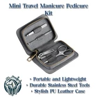 Mini Travel Manicure Pedicure Kit - 4Pcs Stainless Steel Nail Clippers Set