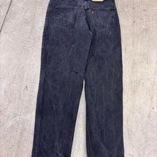 Vintage 1990s made in USA Levi s orange tab jeans, size 38x32, waist fits 36