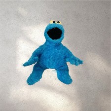 Cookie Monster Plush Bean Bag Doll Sesame Street Place 10 inch