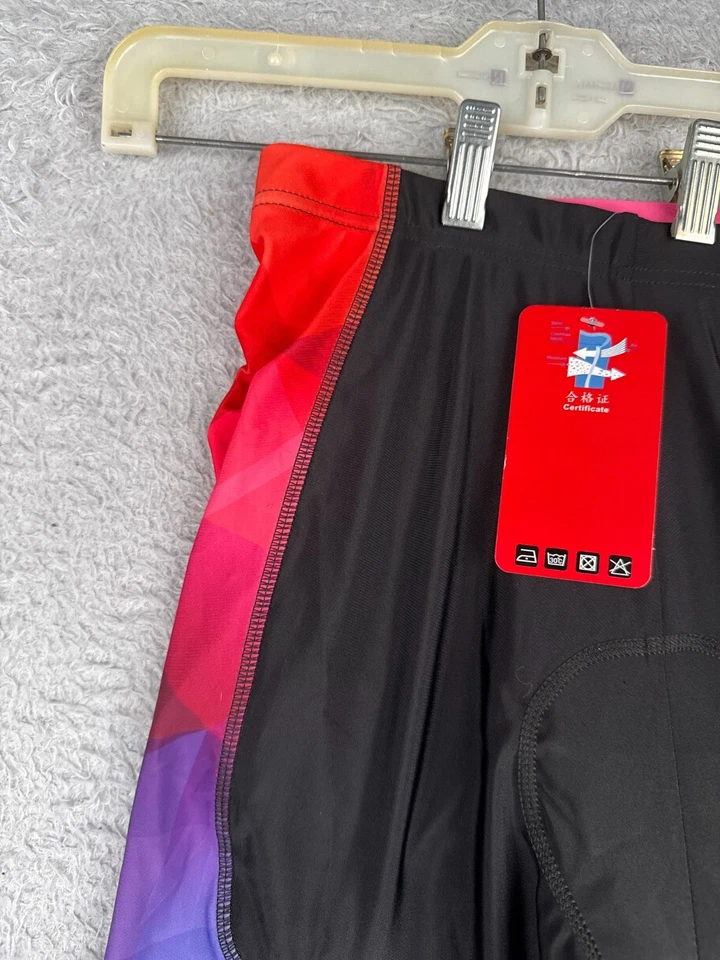 Miloto Cycling Shorts Womens 3XL XXXL Black Pink Blue Polyester Blend Padded - Image 4 of 4