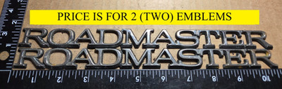 (2) BUICK ROADMASTER ESTATE WAGON CIRCA '94 EMBLEMS 10138944 {X195}
