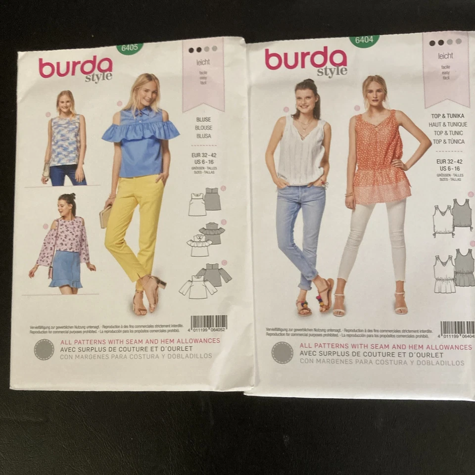 Lot of 10 Burda Sewing Patterns Ladies 2010s Various Sizes Uncut Easy - Image 4 of 4