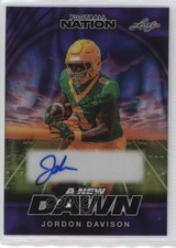 2025 Leaf Football Nation A New Dawn Purple Lava /8 Jordon Davison Auto 1pe6