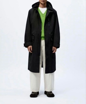 ZARA STUDIO NICHOLSON Oversized Parka Coat S Black | eBay